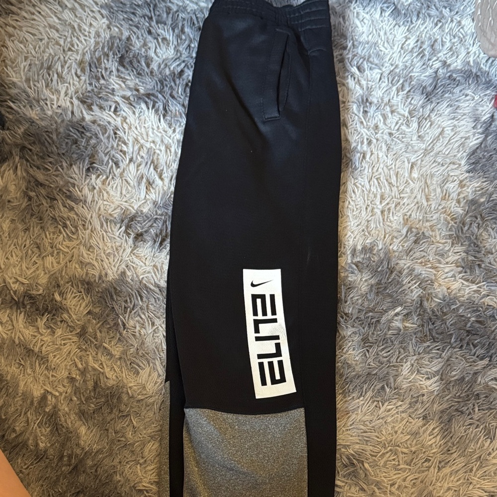 Nike Black and Gray Kids Sweatpants